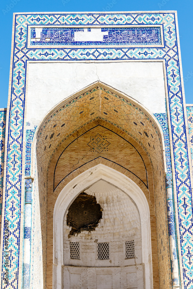 Ulugbek madrasah in Bukhara, Uzbekistan, Central Asia