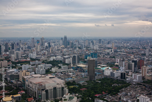 Aerial view of Bangkok City, Thailand