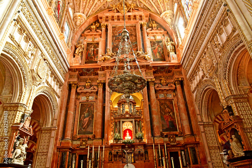 Cordoba; Spain - august 28 2019 : Mosque Cathedral