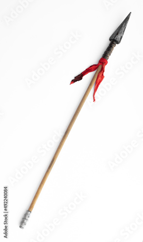 Bild auf Leinwand spartan spear isolated on white background