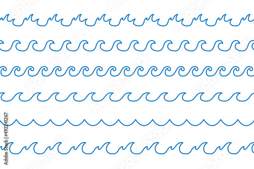 line style sea waves ripples background