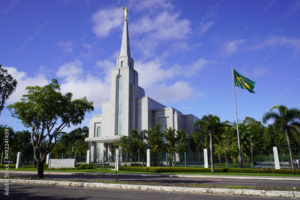 Obraz premium Church in Manaus, district of Ponta Negra, Amazonas - Brazil.