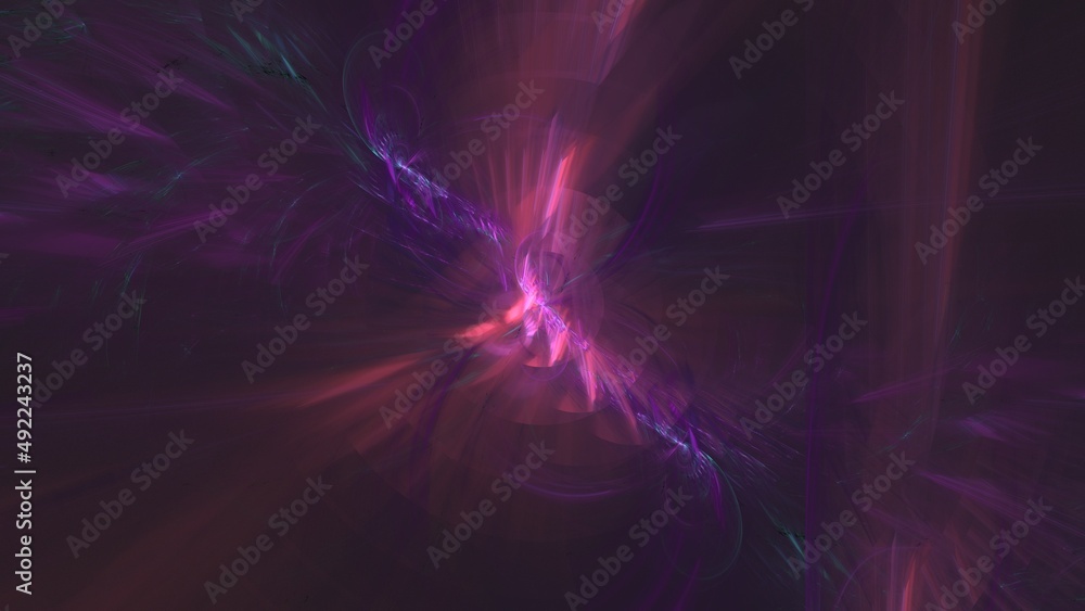 Fototapeta premium Paint Movement. Color Dream series. Composition of gradients and spectral hues for subject of imagination, creativity and art painting.