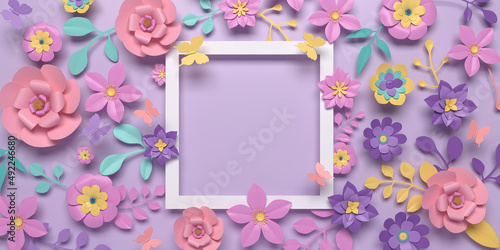 Valentine's Day and Mother's Day greeting card, 3D rendering of celebrations on special days.