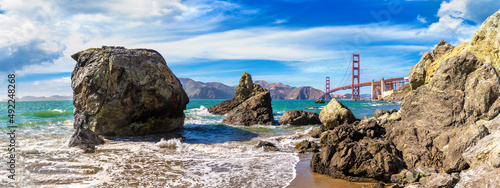 Panel kuchenny z motywem Golden Gate Bridge in San Francisco