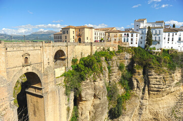 Canvas schilderij Ronda Puente Nuevo Puente Nuevo boven Tajo de Ronda  © joserpizarro