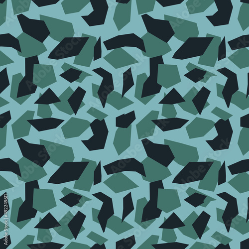 Camouflage pattern. Blue camouflage pattern.