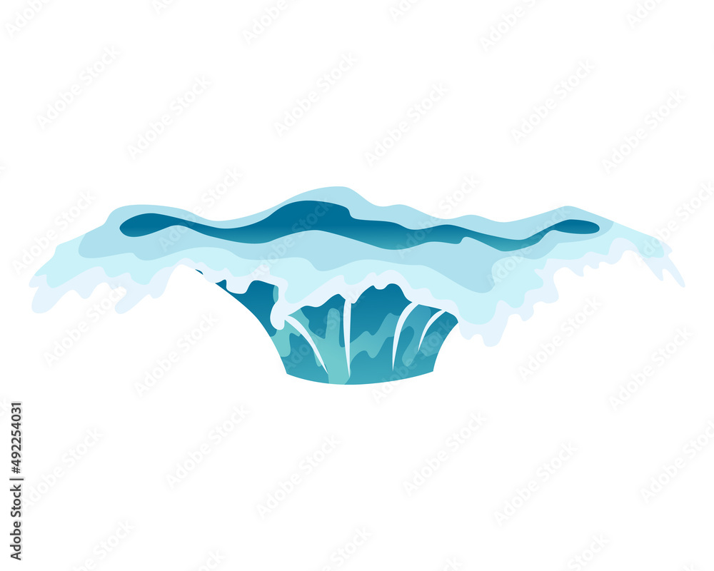 Water splash animation. Dripping water special effect. Fx sheet. Clear water drop burst for flash animation in games and video. Cartoon frame