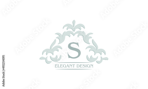 Vector logo with the letter S. Can be used for jewelry, beauty and fashion industry. Great for logo, monogram, invitation, flyer, menu, brochure, background or any desired idea.