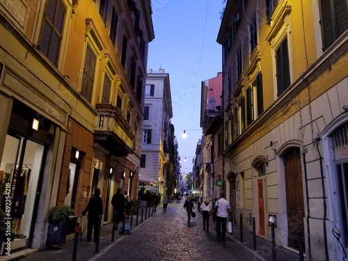 Rome street at sunset © Devan