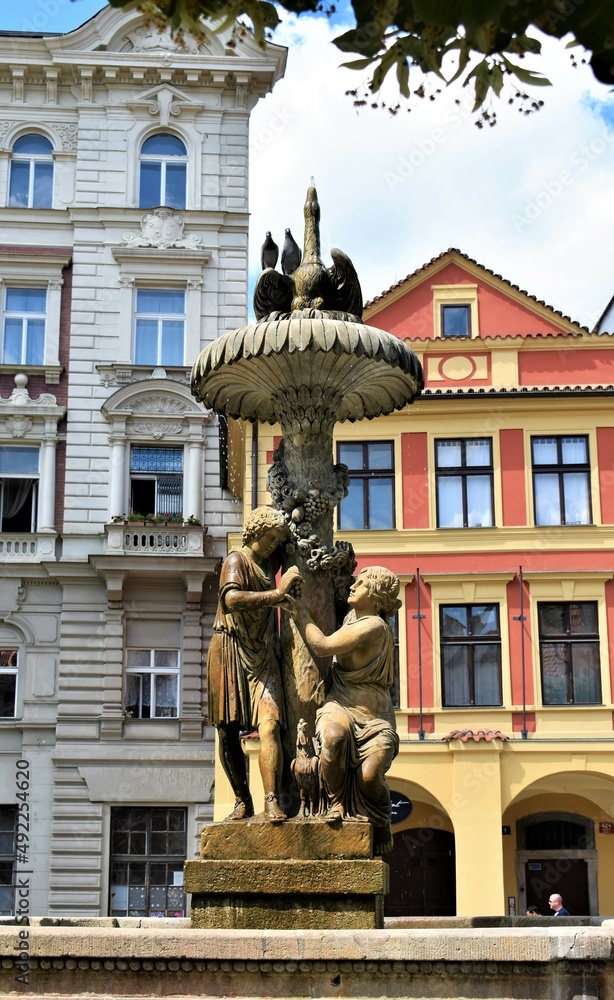 Water fountain in Prague Water fountain in Prague