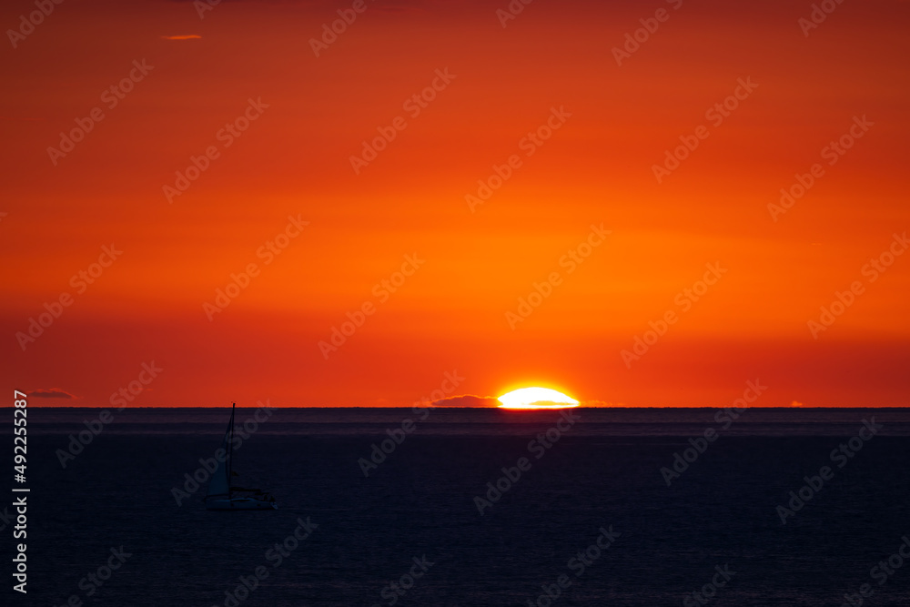 Sunset at the Mediterranean Sea