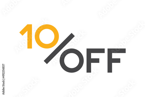 Sale. Discount up to 10% off. Special Offer. Vector Template Design Illustration. Isolated.