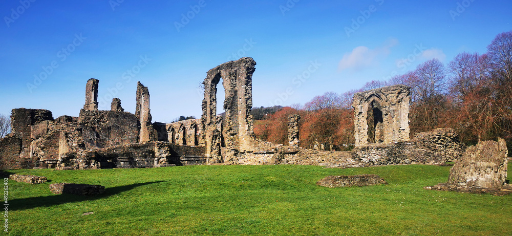 Ruins of Neath Abbey - once a Cistercian monastery established in early 12th century, is often regarded as once the grandest and wealthest of Wales' Abbeys.