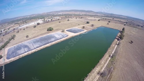 DRONE BIODIGESTOR Y LAGUNA DE OXIDACION, QUERETARO MEXICO