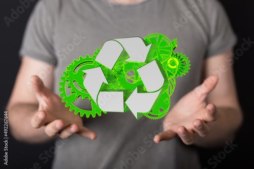 Green Technology Symbol 3d ...