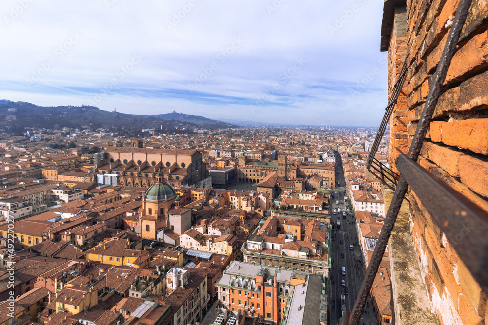 Naklejka premium Aerial View from Asinelli Tower