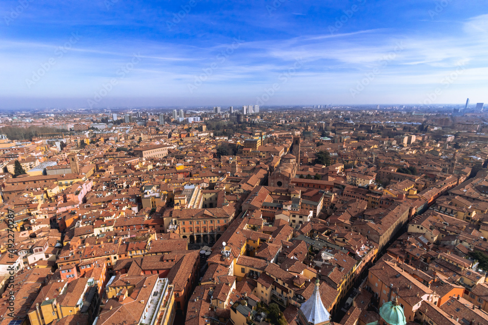 Aerial View from Asinelli Tower