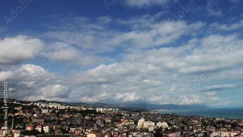 Wallpaper Mural Turkey Trabzon City Center 4K Time Lapse from Boztepe. Torontodigital.ca