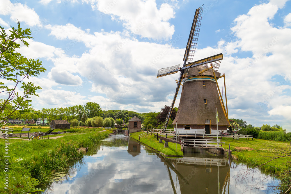 Windmill of the polder westbroek in Oud-Zuilen.