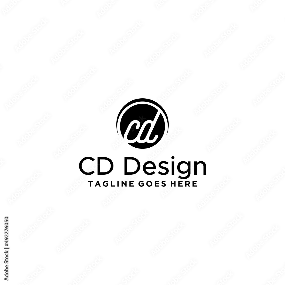 CD initial letter logo design template vector CD initial letter logo design template vector