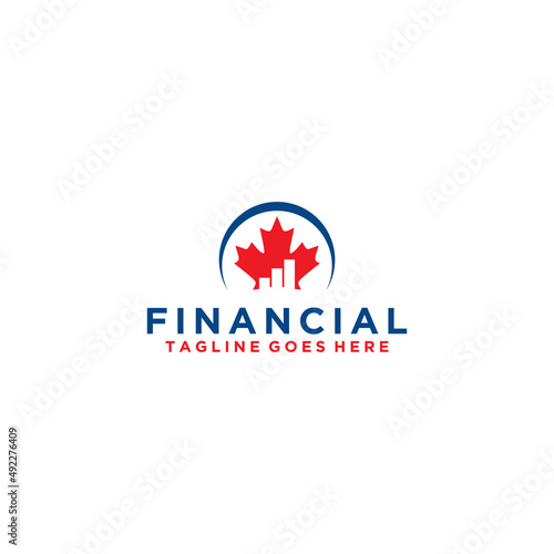 Free Download Canadian Financial Logo . Insurance Business Canadian logo Design Illustration . Business financial logo - GFXLoad