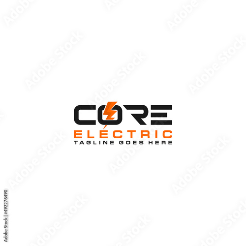 CORE Electric logo sign design