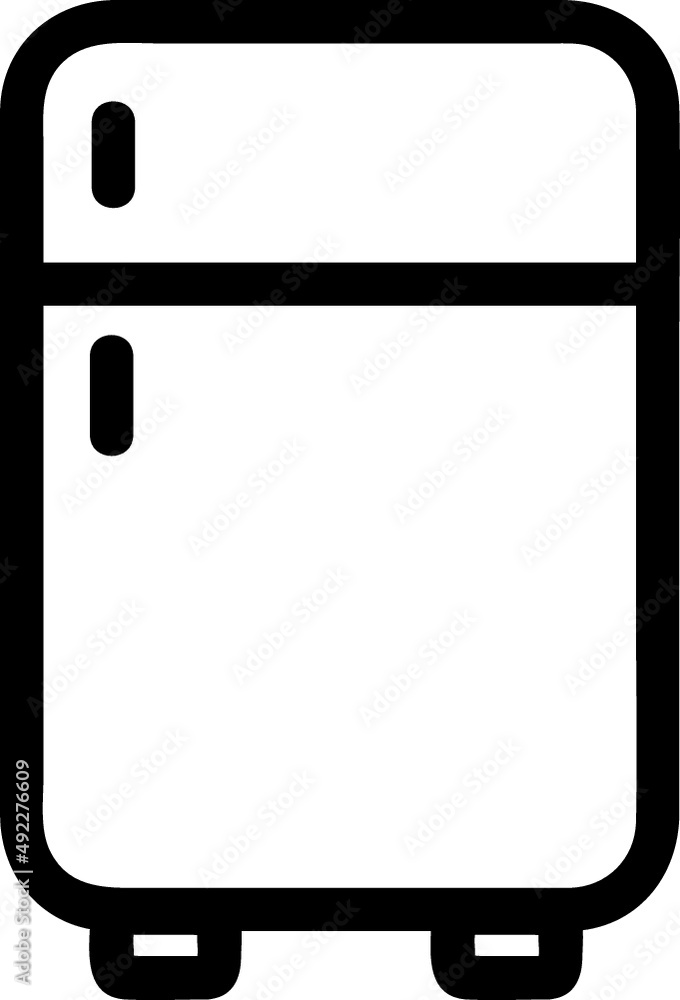 Black and white refrigerator with cooler and two doors Black and white refrigerator with cooler and two doors
