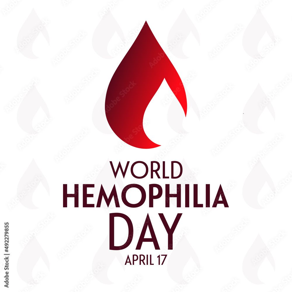 Obraz premium World Hemophilia Day. April 17. Vector illustration. Holiday poster.