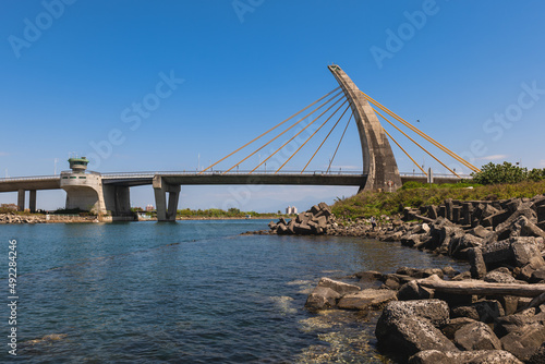 Dapeng Bay Bridge at Dapeng Bay in pingtung, taiwan photo
