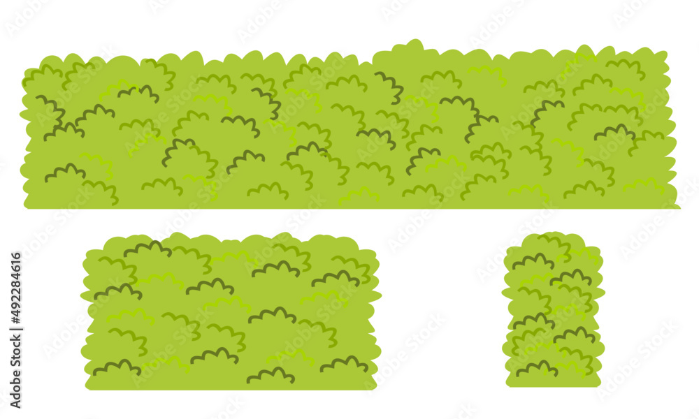 bush wall, bus cartoon, green bush line bush wall, bus cartoon, green bush line