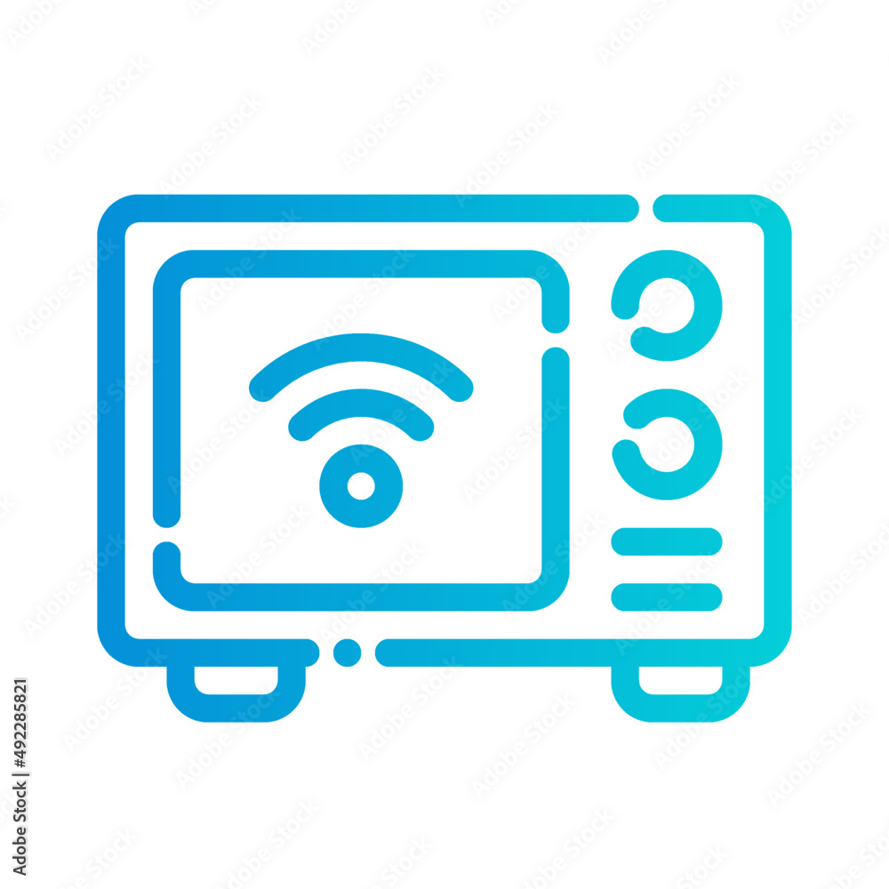 microwave oven kitchen smart internet of things iot smarthome icon microwave oven kitchen smart internet of things iot smarthome icon