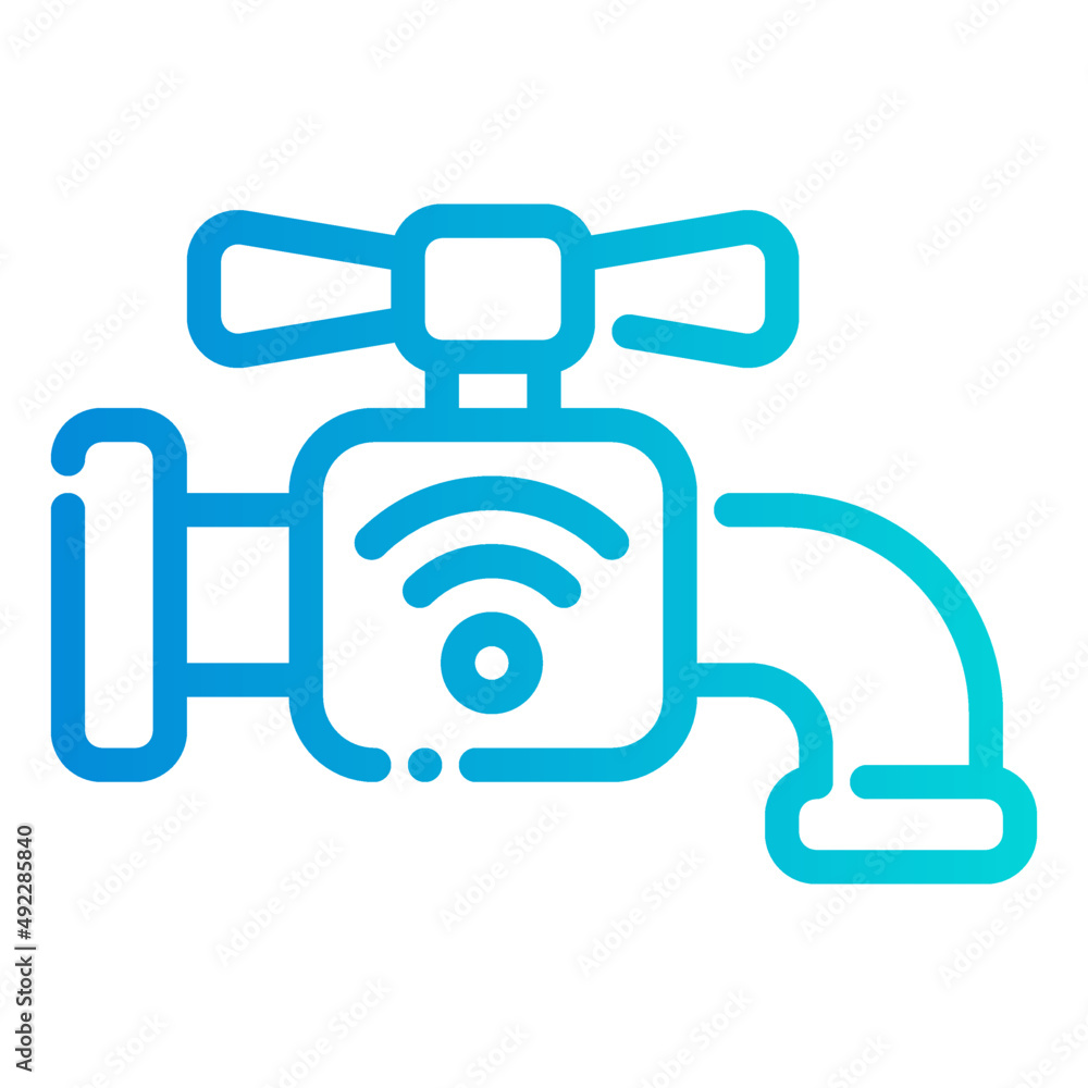 water faucet bath internet of things iot smarthome icon water faucet bath internet of things iot smarthome icon