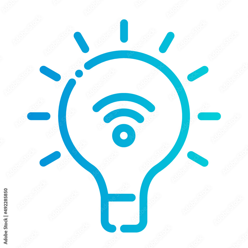 light bulb lamp internet of things iot smarthome icon light bulb lamp internet of things iot smarthome icon