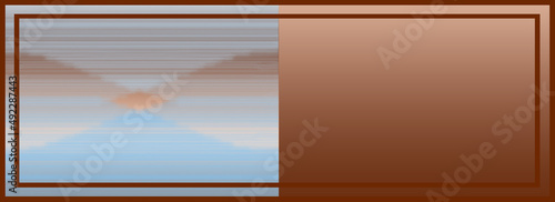 Website feature hero background in abstract southwest sunset style with natural earth and sky browns and blue tones.