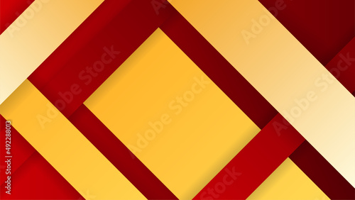 Wallpaper Mural Red background with orange and yellow color composition in abstract. Abstract backgrounds with a combination of lines and circle dots can be used for your ad banners, sale banner template, and more Torontodigital.ca
