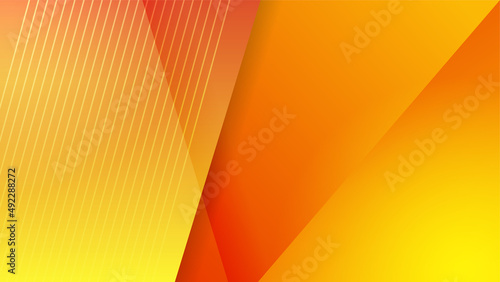 Orange and yellow background color composition in abstract. Abstract backgrounds with a combination of lines and circle dots can be used for your ad banners, sale banner template, presentation