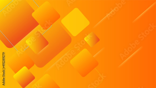 Orange and yellow background color composition in abstract. Abstract backgrounds with a combination of lines and circle dots can be used for your ad banners  sale banner template  presentation