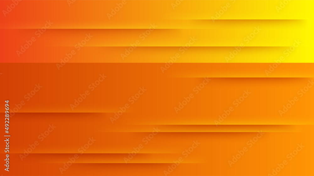 Fototapeta premium Orange and yellow background color composition in abstract. Abstract backgrounds with a combination of lines and circle dots can be used for your ad banners, sale banner template, presentation