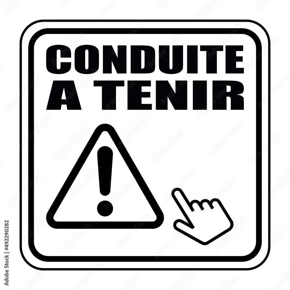 Logo conduite à tenir. Adobe Stock Logo conduite à tenir. Adobe Stock