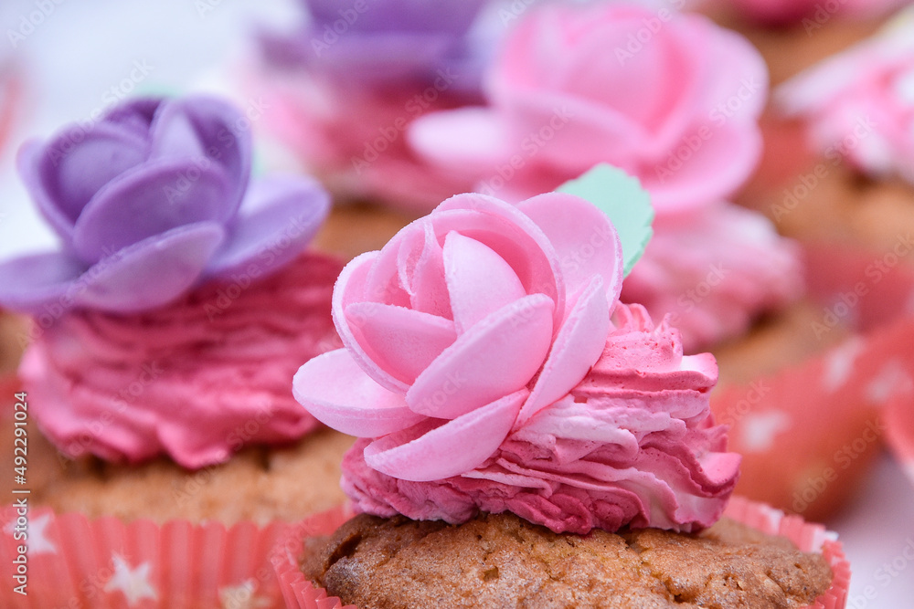 Tasty cupcakes , pink desert for girl
Tasty cupcakes , pink desert for girl