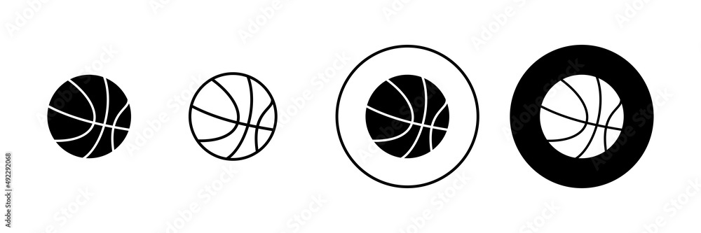 Basketball icons set. Basketball ball sign and symbol Basketball icons set. Basketball ball sign and symbol