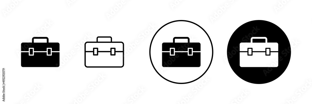 Briefcase icons set. suitcase sign and symbol. luggage symbol. Briefcase icons set. suitcase sign and symbol. luggage symbol.