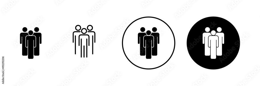 people icons set. person sign and symbol. User Icon vector people icons set. person sign and symbol. User Icon vector