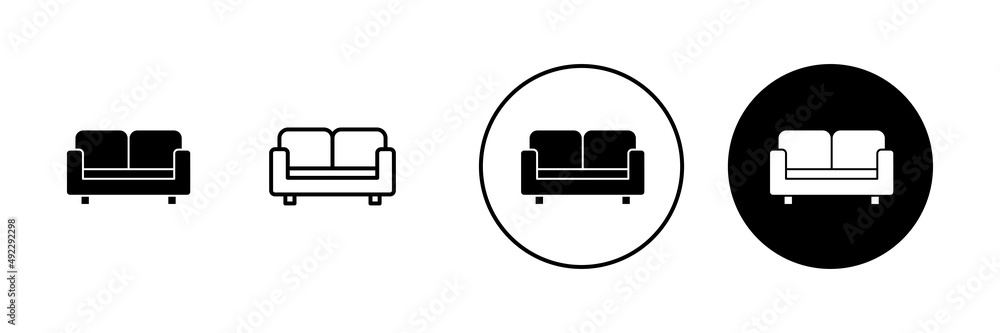 Sofa icons set. sofa sign and symbol. furniture icon Sofa icons set. sofa sign and symbol. furniture icon
