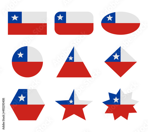 chile set of flags with geometric shapes Free Download chile set of flags with geometric shapes - GFXLoad