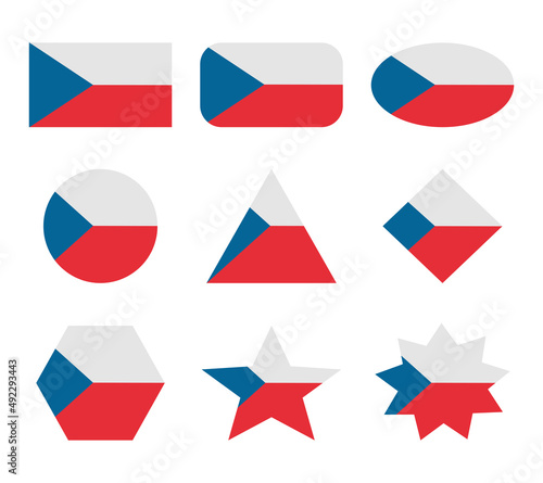Free Download czech set of flags with geometric shapes - GFXLoad