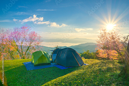 Doi Mae Taman is beautiful.Camping on the mountain.
