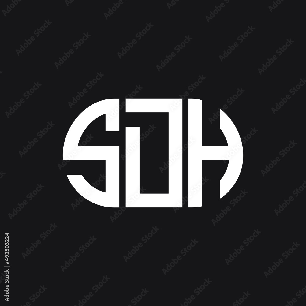SDH letter logo design on black background. SDH creative initials letter logo concept. SDH letter design.
SDH letter logo design on black background. SDH creative initials letter logo concept. SDH letter design.