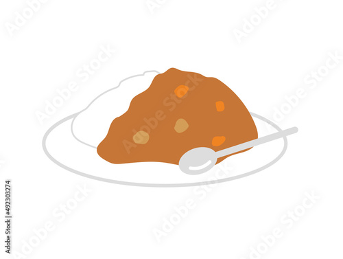 カレーライスのイラスト